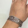 Pure Silver Flora Nokshi bangles (Single)