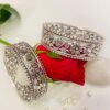 Pure Silver Flora Nokshi bangles (Single)