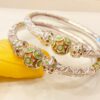 92.5 Pure Silver BollomMukh Monipuri Bala (Pair)