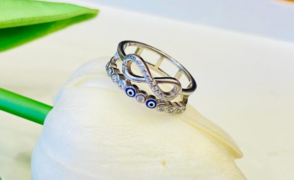 92.5 Silver S motive finger ring