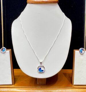 92.5 Pure Silver FlyOnRings Pendant With Tops (without chain)