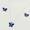 92.5 Pure Silver FlyingBlueButter Pendant With Tops (without chain)