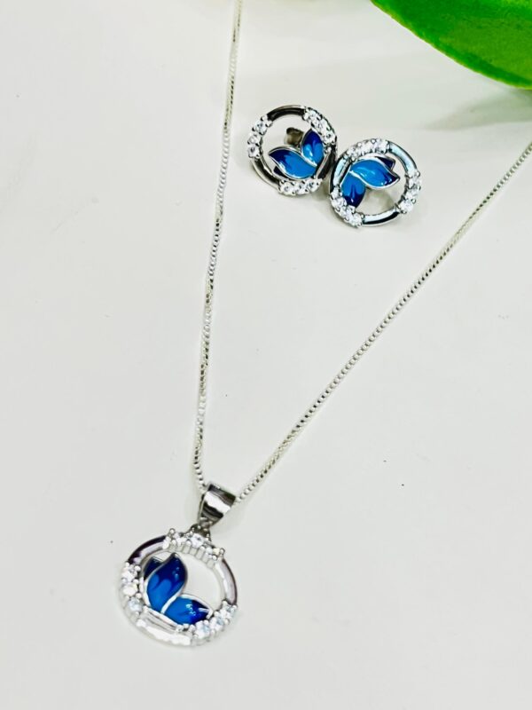 92.5 Pure Silver FlyOnRings Pendant With Tops (without chain)