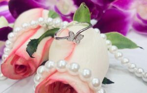 92.5 Silver Butterfiy finger ring