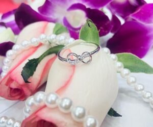 92.5 Silver Infinity finger ring