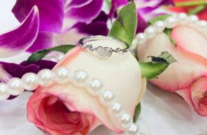 92.5 Silver Heart Line finger ring