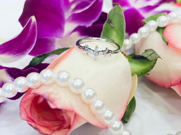 92.5 Silver Star motive finger ring
