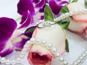92.5 Silver Crown finger ring