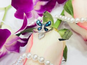 92.5 Silver Butter Lef finger ring