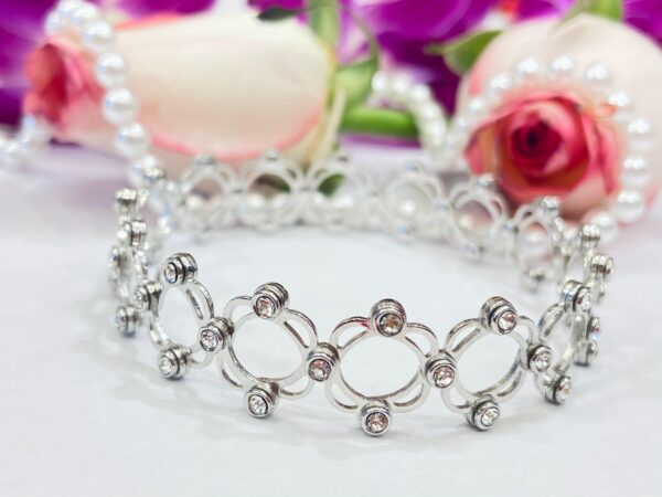 99.5 pure Silver Bangle Com Adjustable Finger Ring