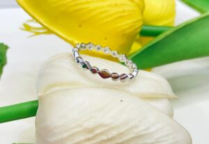 92.5 Silver Square and round  thumb ring (size-12 )