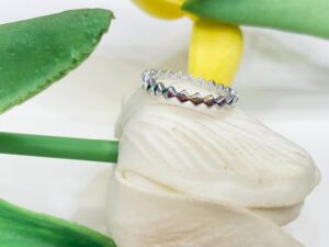 92.5 Silver Square thumb ring (size-14)