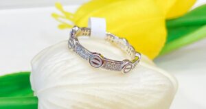 92.5 Silver Stony thumb ring (size-17)