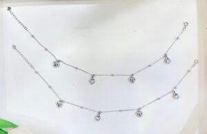 92.5 Hallmark Silver Love Design Payal