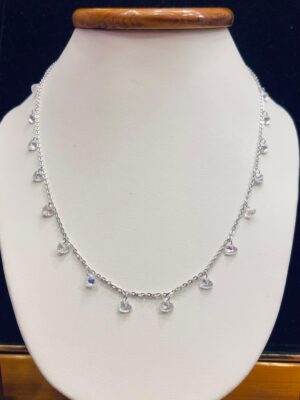 92.5 Pure Silver HeartDrops Chain