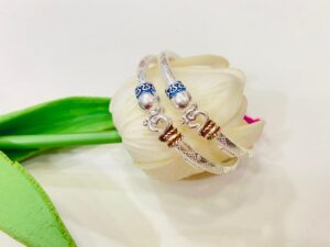 Pure Silver  baby bangles (Pair)
