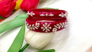99.5 pure silver Flower and pata Bracelet Pola