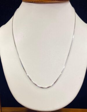 92.5 Pure Silver Thick box Chain