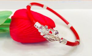 FloraPetal pure silver Red noya (single)