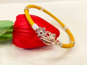 FloraPetal pure silver Yellow noya (single)