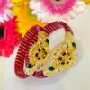 Cross line floral bracelet minekari pola