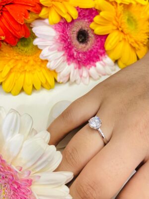 92.5 Silver Enganement finger ring