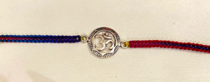 92.5 Pure Silver Om Rakhi