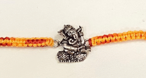 92.5 Pure Silver Ganesh Rakhi
