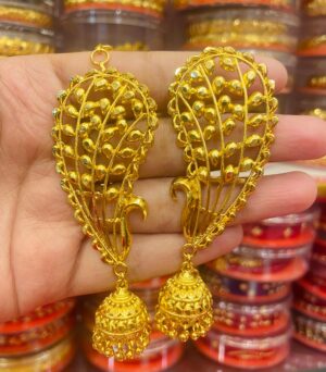 Gold Plated Peacock Designer Full Kan With jhumka