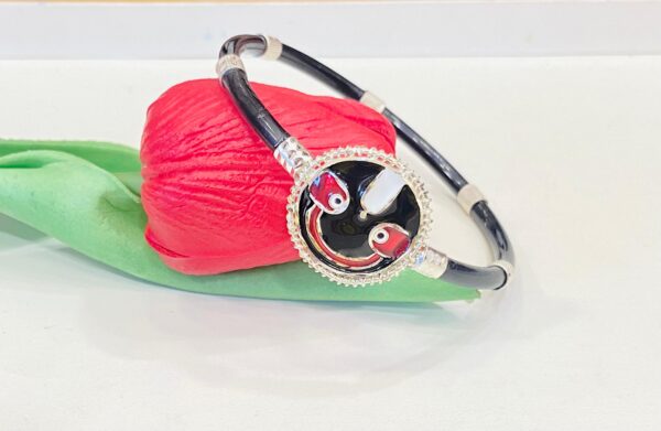 99.5 Pure silver Jagannath black noya (single)