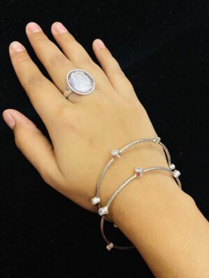 92.5 Silver Gini finger ring