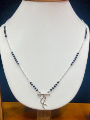 92.5 pure Silver S Design Mangalsutra