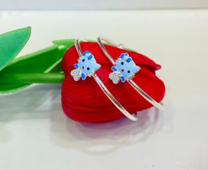 92.5 Pure Silver baby Teddy Design bangles