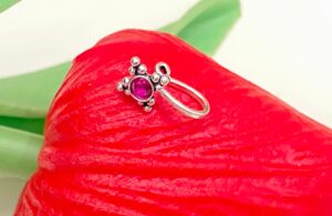 92.5 Hallmark Silver PinkKite NosePin