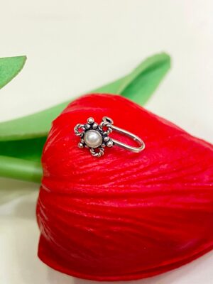 92.5 Hallmark Silver PearlFabio NosePin