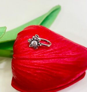 92.5 Hallmark Silver WhiteFabio NosePin