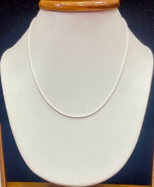 92.5 Pure Silver Cylinderical Chain (16 inch only)