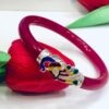 99.5 pure silver Peacock Minekari Bracelet pola (single)