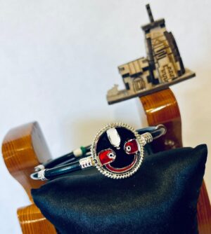 99.5 Pure silver Jagannath black noya (single)