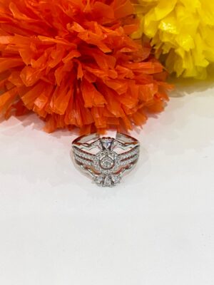 92.5 Silver Bearucrat finger ring (size 14-15)