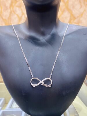 92.5 Pure Silver Forever Pendant with chain