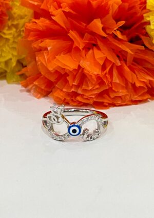92.5 Silver LoveEye finger ring (size )