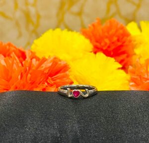 92.5 Silver IloveU ring (size )