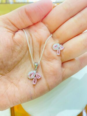 92.5 Pure Silver Bristi Pendant with tops (without chain)