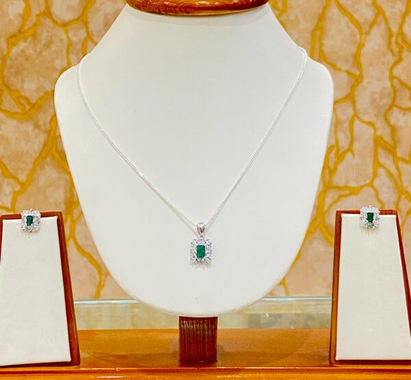 92.5 Pure Silver Fluttering Papillon Pendant with tops (without chain)
