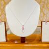 92.5 Pure Silver PinkPapillon Pendant with tops (without chain)