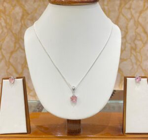 92.5 Pure Silver PinkParadise Pendant with tops (without chain)