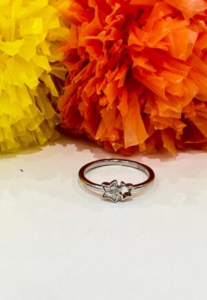 92.5 Silver DoubleStar finger ring (size )