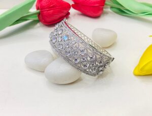 Beautiful Crystal Circle Design With AD Stone Bangles