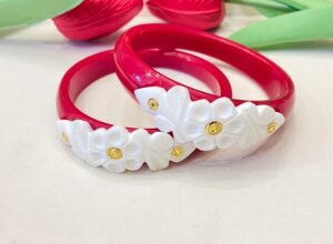 Original Shankha Mouth Floral Bracelet Pola (Single)